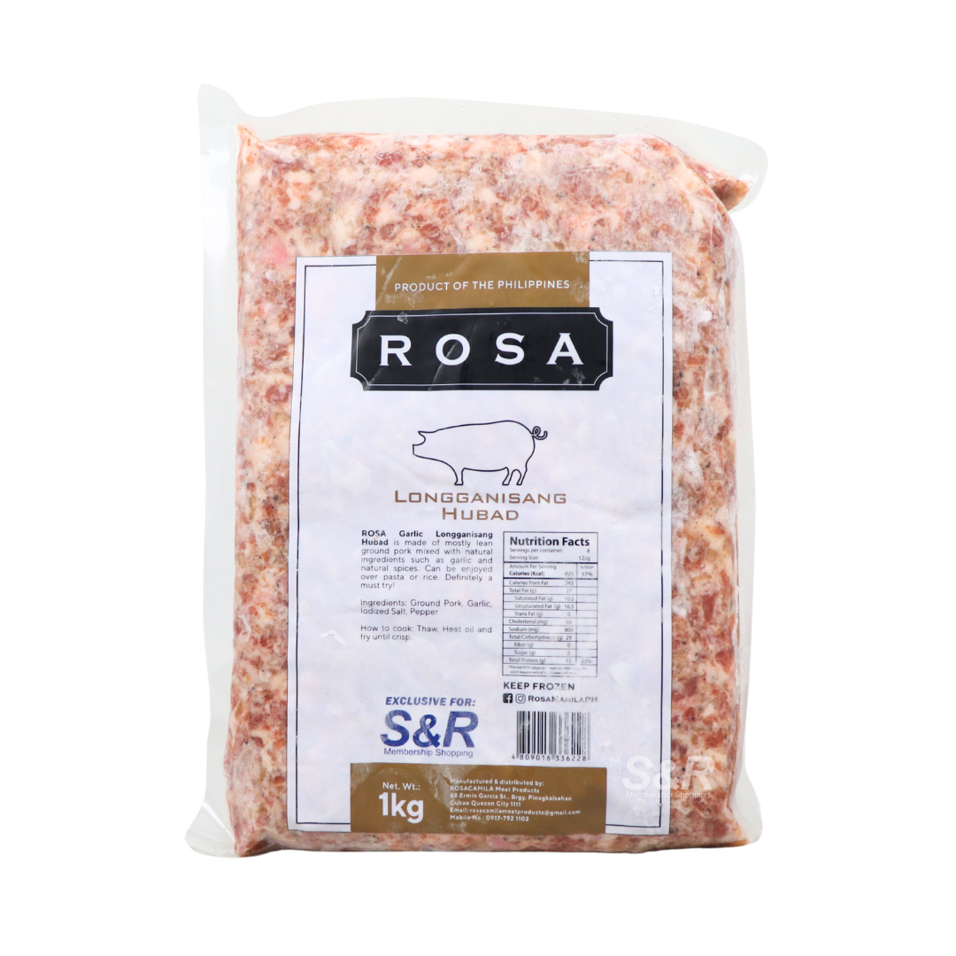 Rosa Garlic Longganisang Hubad 1kg